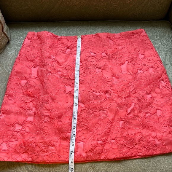 NWT J. Crew Lace Appliqué Mini Skirt Fire Lily Size 16 - Picture 6 of 9